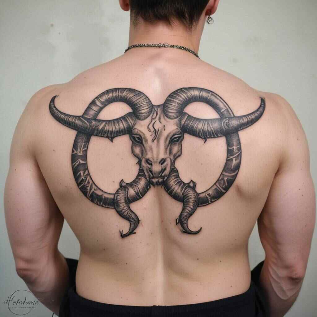 Capricorn and Taurus tattoo