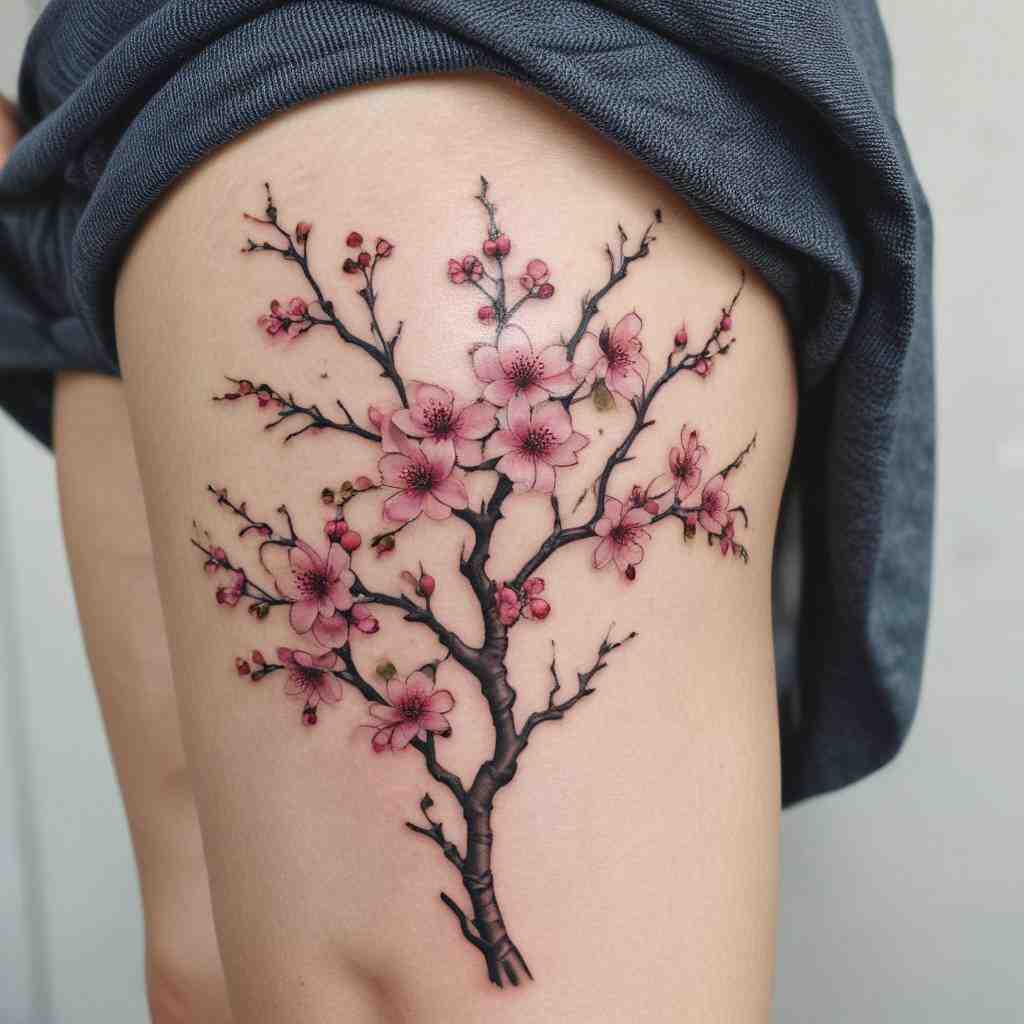 Cherry Blossom Branch tattoo