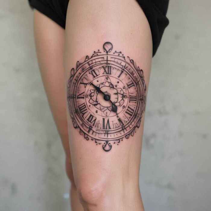 Clock Face tattoo