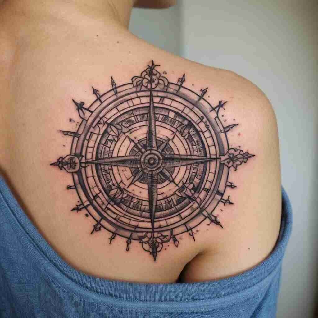 Compass Tattoo 4