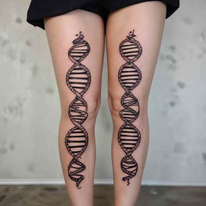 DNA Helix tattoo 1
