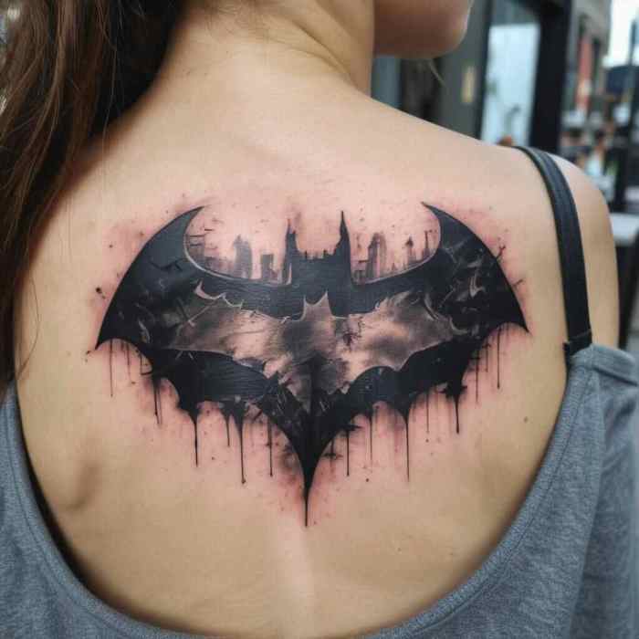 Dark Knight Close Up tattoo