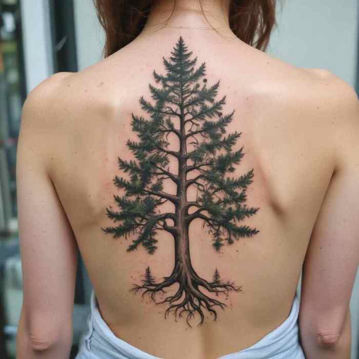 Evergreen Tree tattoo