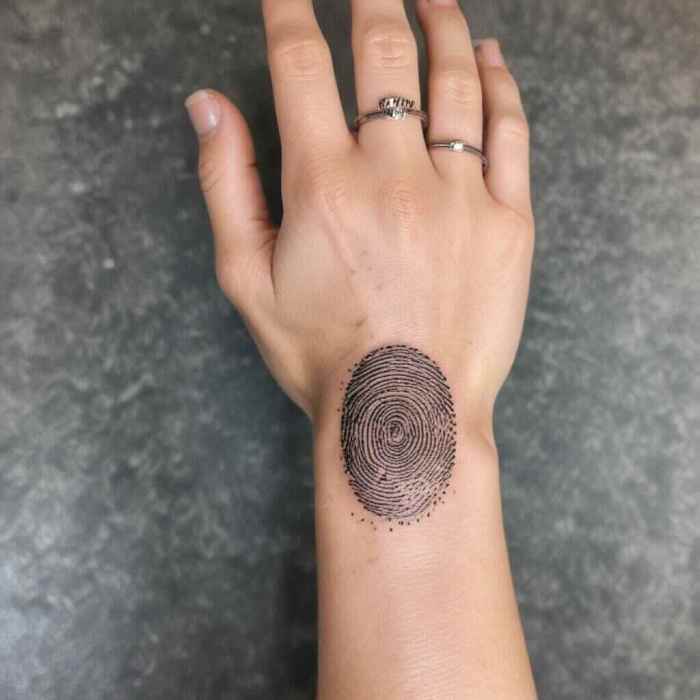 Fingerprint Design tattoo