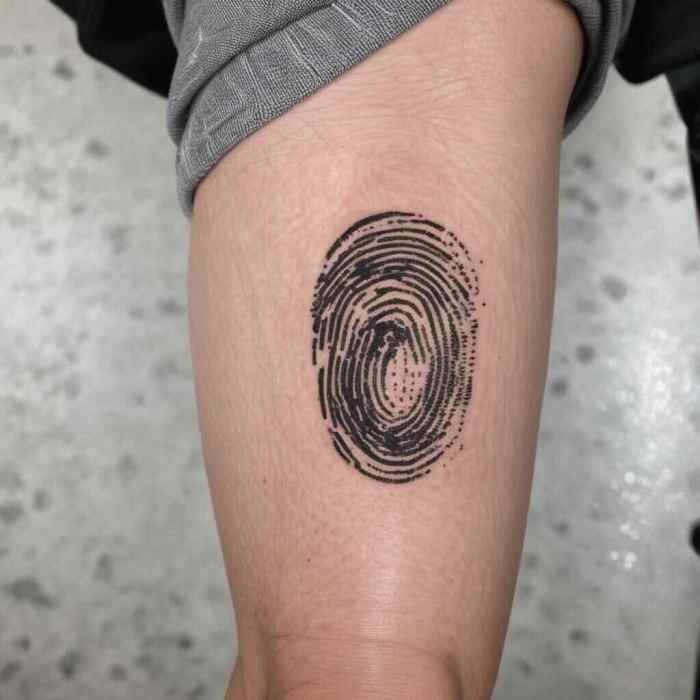 Fingerprints tattoo