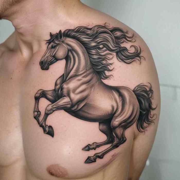 Galloping Stallion tattoo