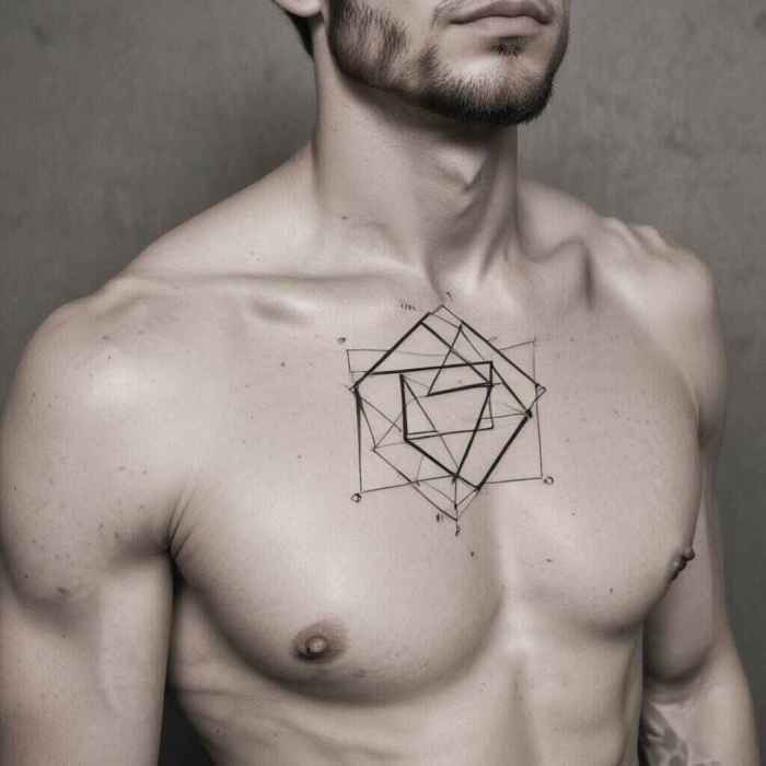 Geometric Lines Tattoo