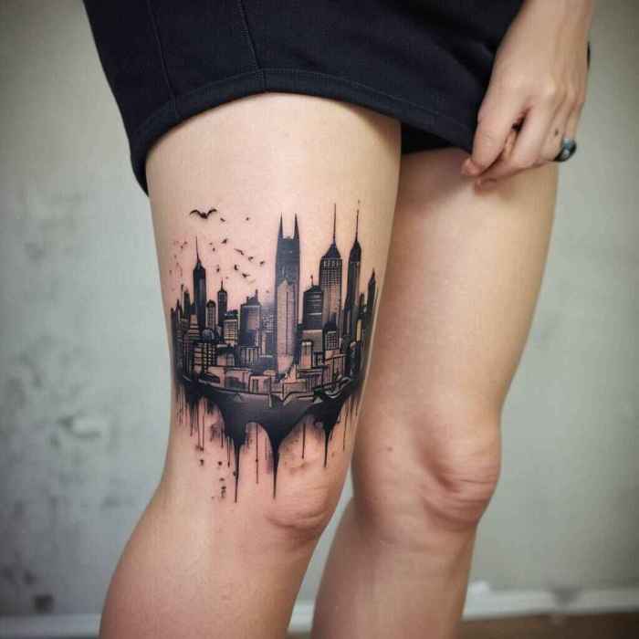 Gotham Skyline tattoo