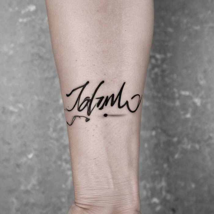 Handwritten Style tattoo
