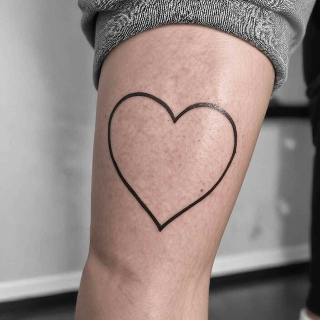 Heart Outline Tattoo