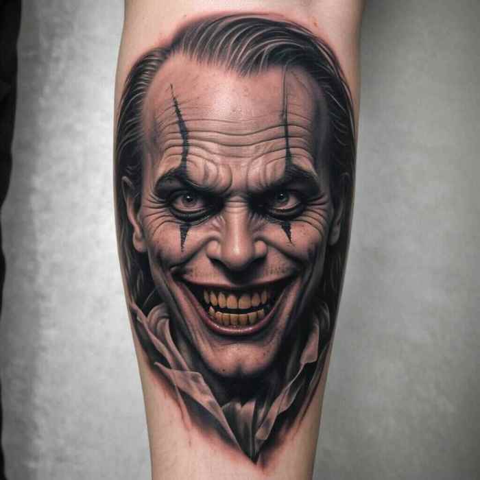 Horror Joker tattoo