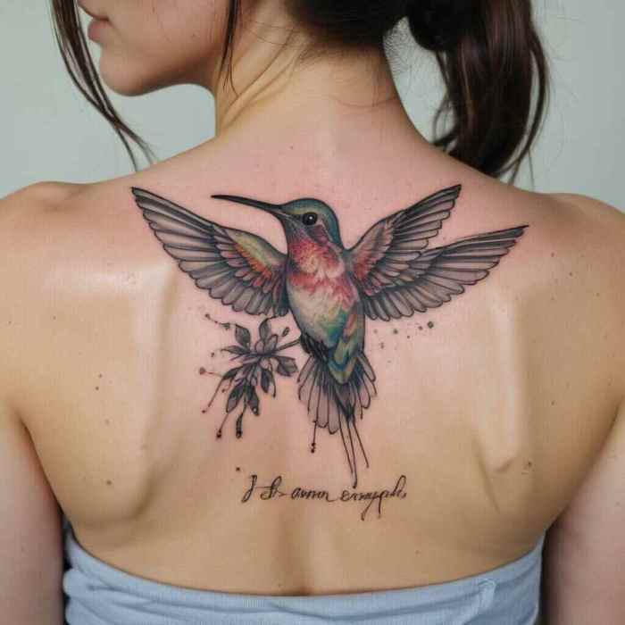 Hummingbird tattoo 1