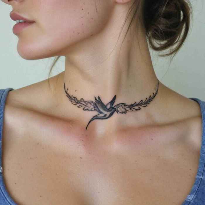 Infinity Swallow Tattoo