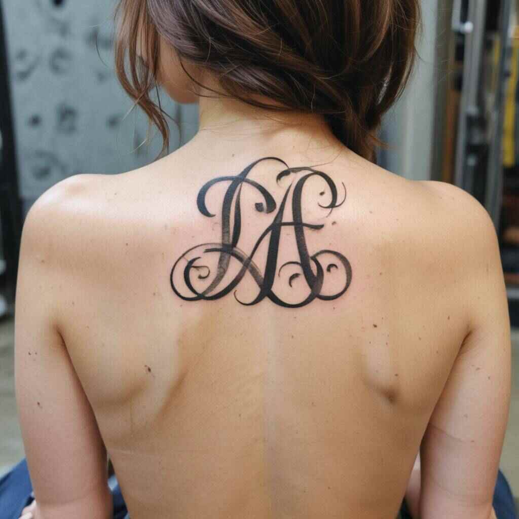 Initial or Number tattoo