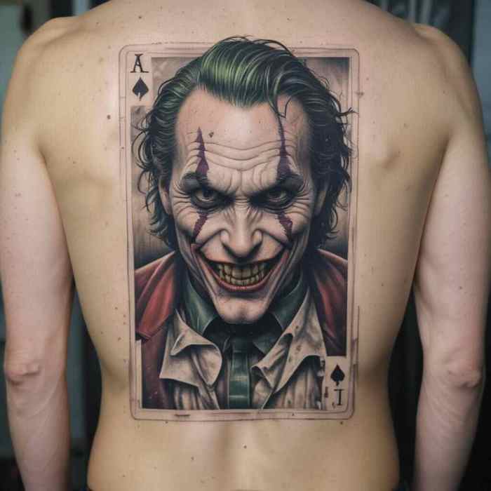 Joker Playing Card tattoo