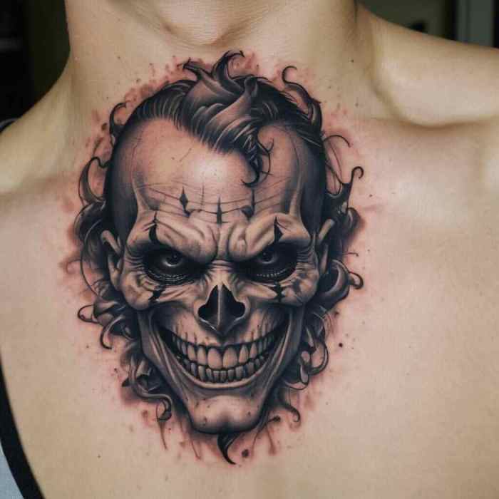 Joker Skull tattoo