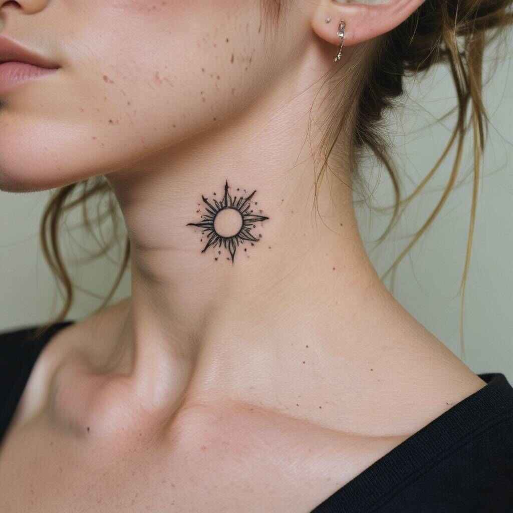 Mini Sun Tattoo
