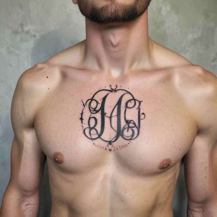 Monogram Look Tattoo