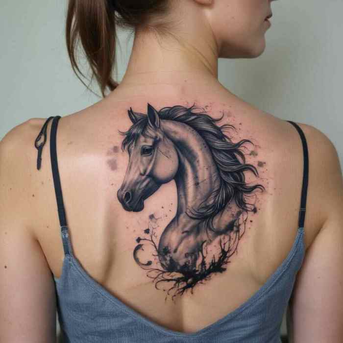 Moonlit Stallion Tattoo