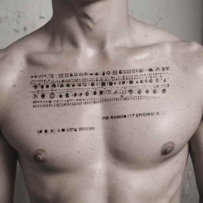 Morse Code tattoo