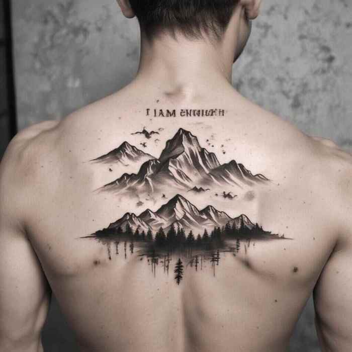 Mountain Range tattoo 6