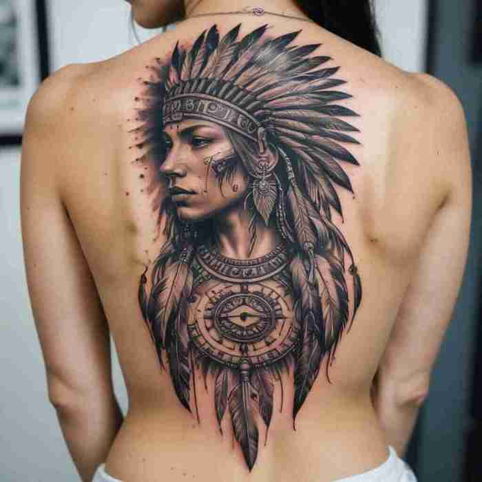 Native American Warrior tattoo