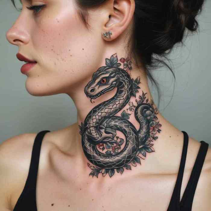 Old School Snake Tattoo
