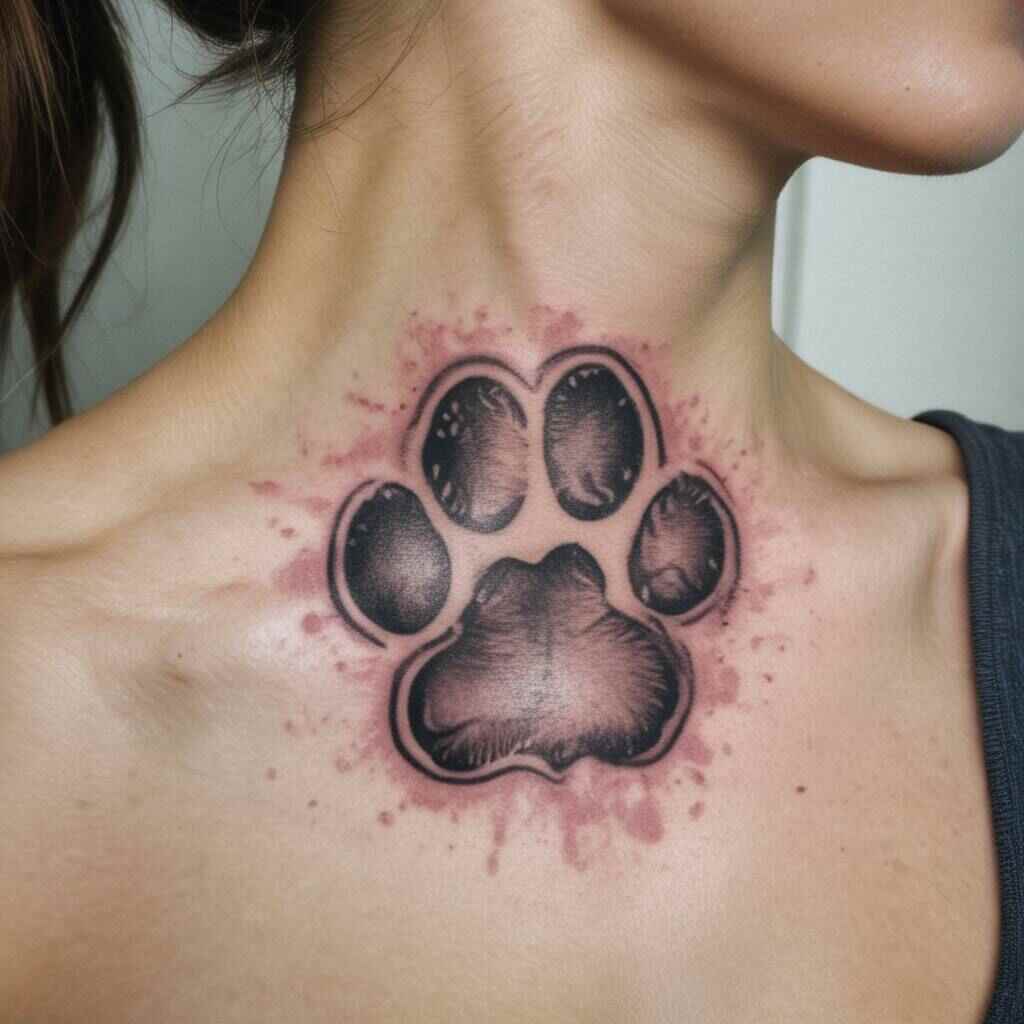 Paw Print Tattoo