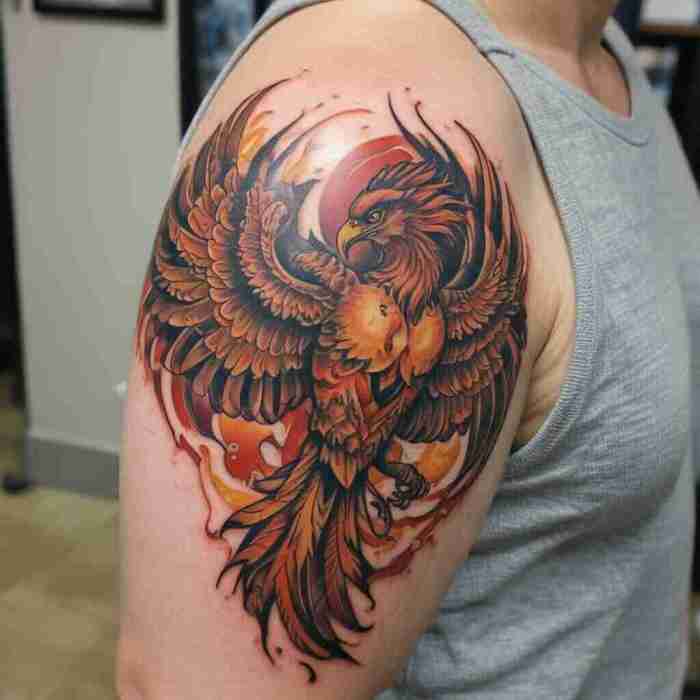 Phoenix Warrior Fusion tattoo