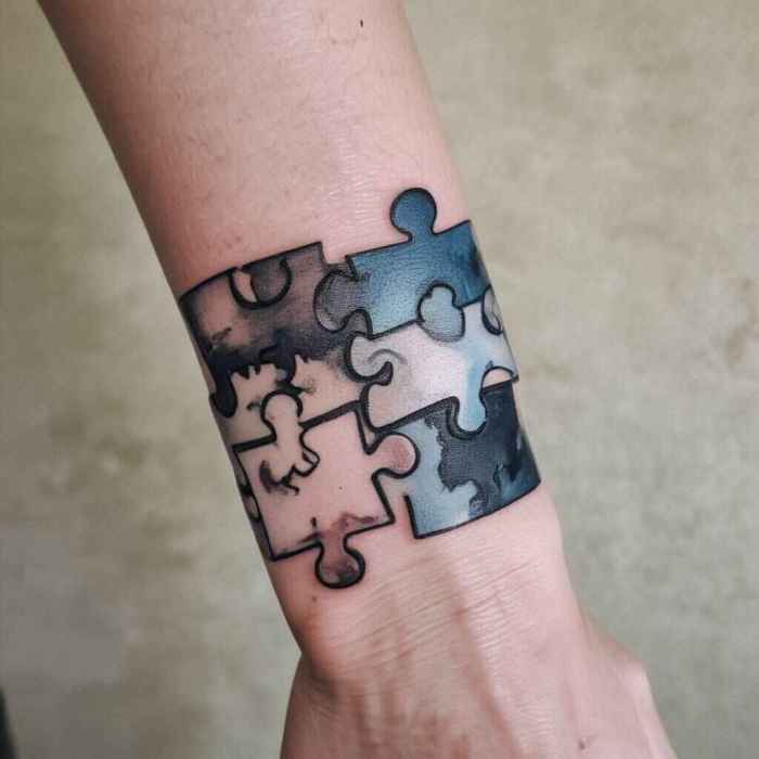 Puzzle Pieces tattoo 2