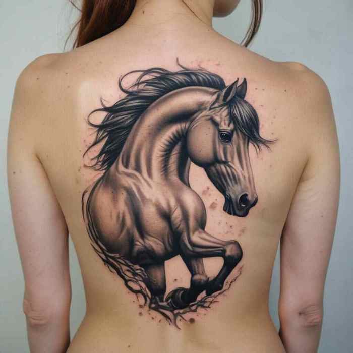 Rearing Horse Tattoo