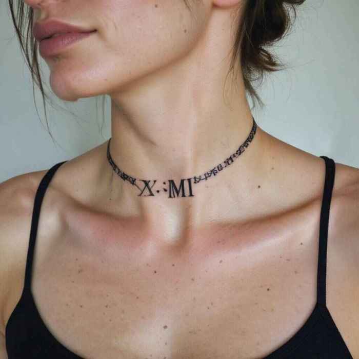Roman Numerals Tattoo 2