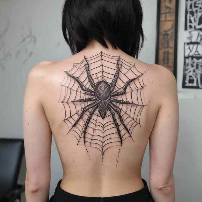 Ruis Spider Web tattoo