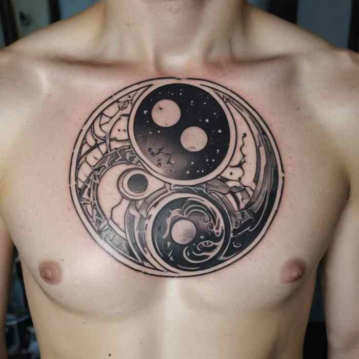 Sci Fi Yin Yang Tattoo