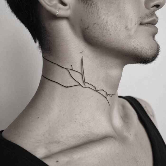 Simple Line Art tattoo