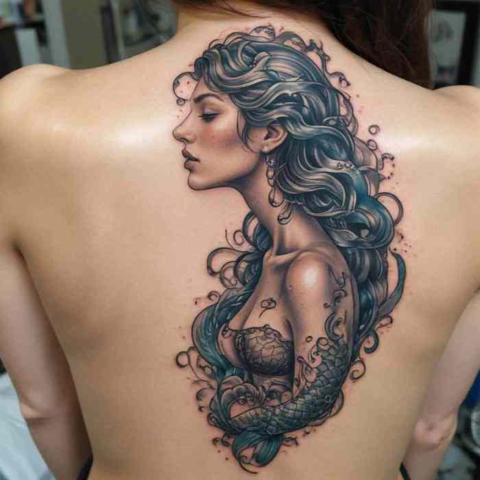 Siren Mermaid Tattoo