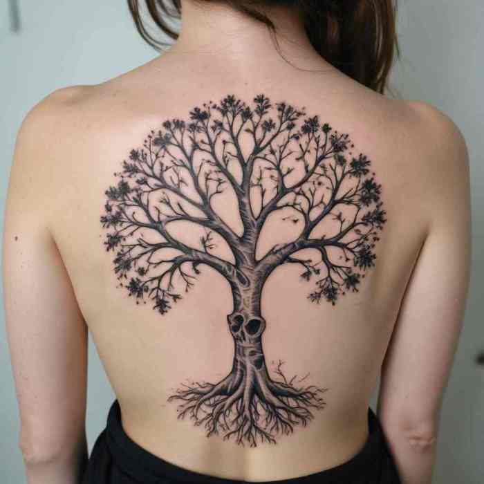 Skeleton Tree tattoo