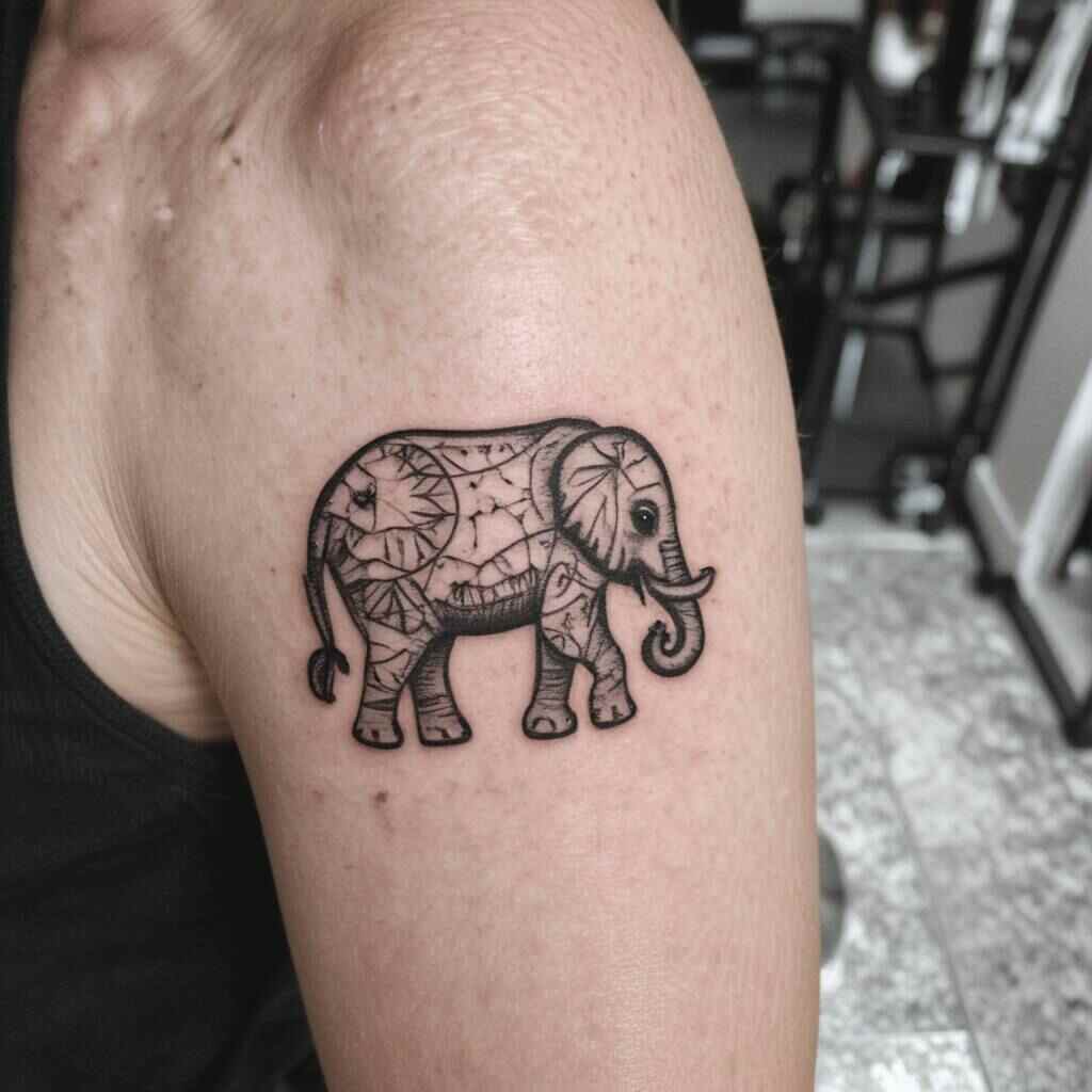 Small Elephant Tattoo