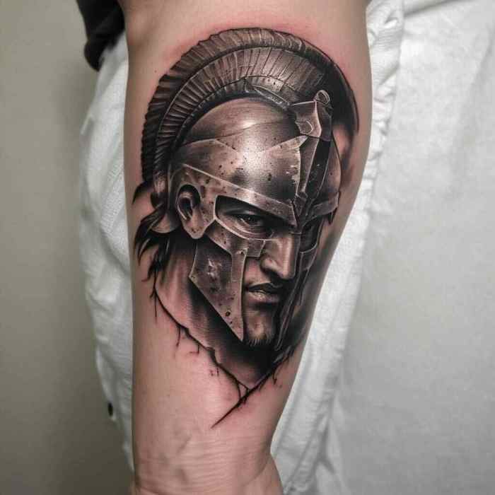 Spartan Army Marching Formation tattoo