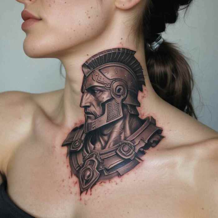 Spartan God of War Representation Tattoo