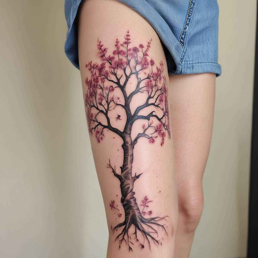 45 Soothing Ideas For Tree Tattoos Enhancing The Meaning Of Transparency And Principle! 29 Spring Tree tattoo