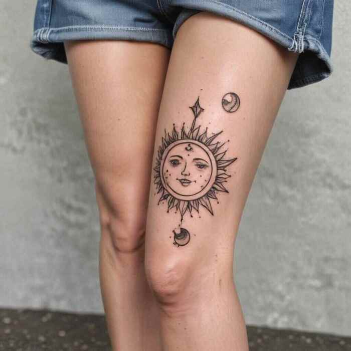 Sun and Moon tattoo 8