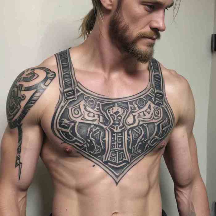 Thor with Mjolnir tattoo