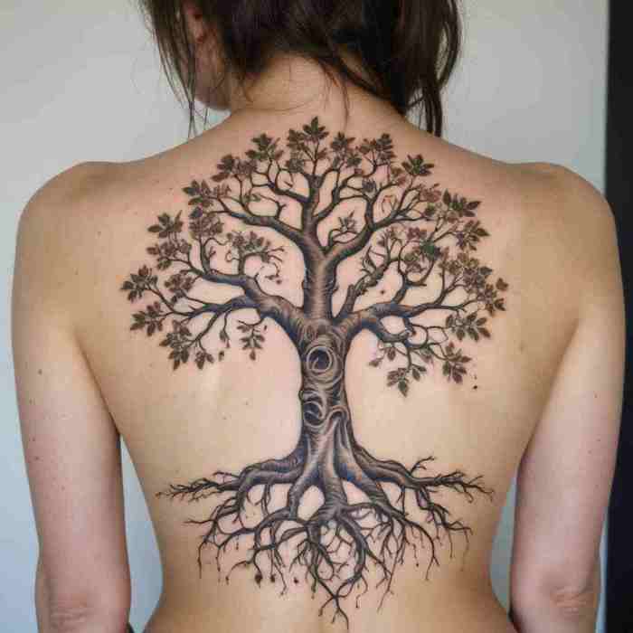 Tree and Roots tattoo
