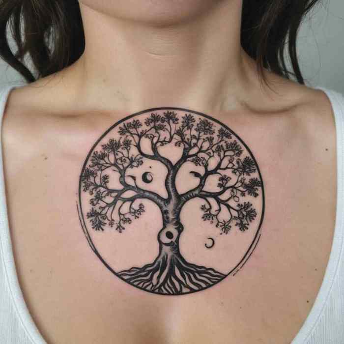 Tree of Life Yin Yang Tattoo