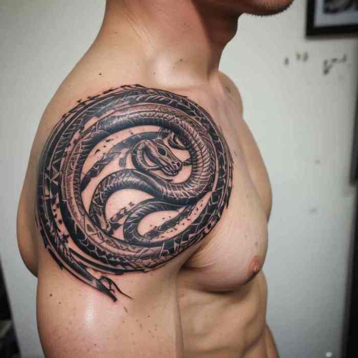 Tribal Snake tattoo