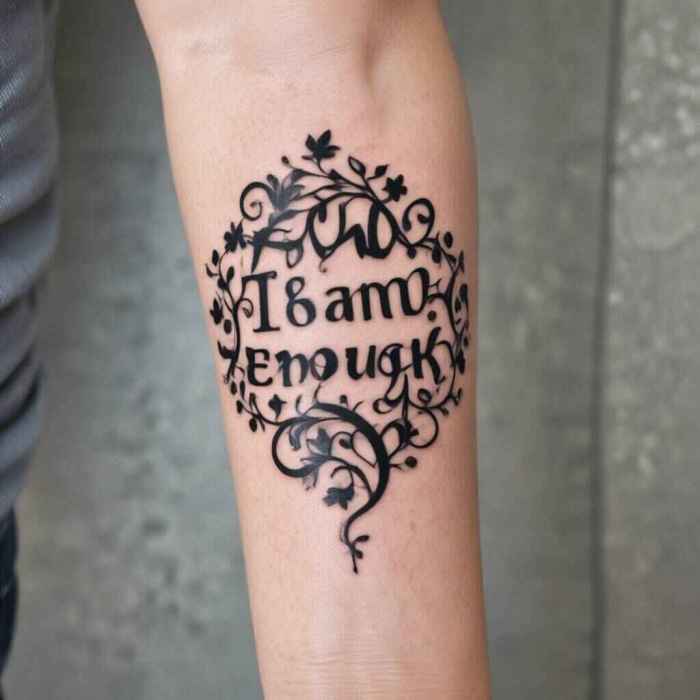 Vine Design tattoo