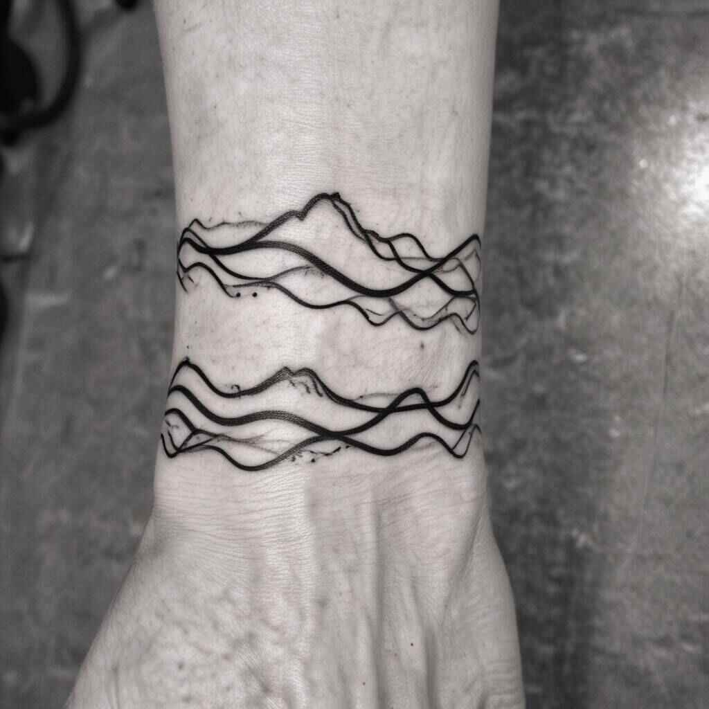 Wave Line Tattoo