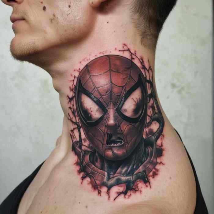 Zombie Spider Man tattoo