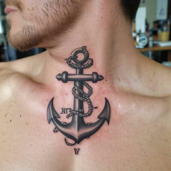 Anchor with Name tattoo
